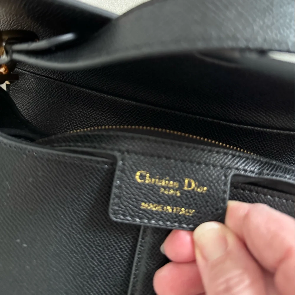 Dior Black Saddle Bag with Gold Details - Picture 2 of 8
